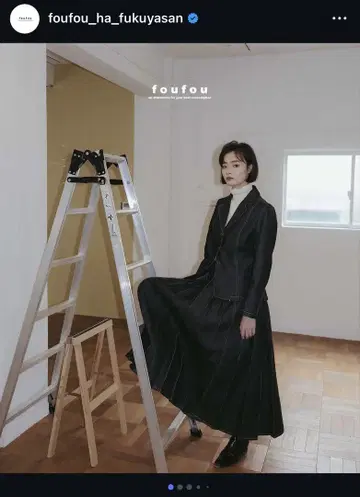 foufou 후후 데님 슈퍼턱 스커트