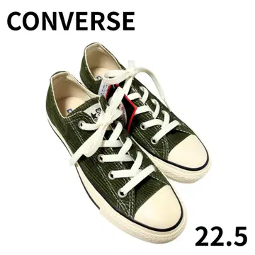 CONVERSE 여성용 코듀로이 카키 스니커즈 22.5cm 신발