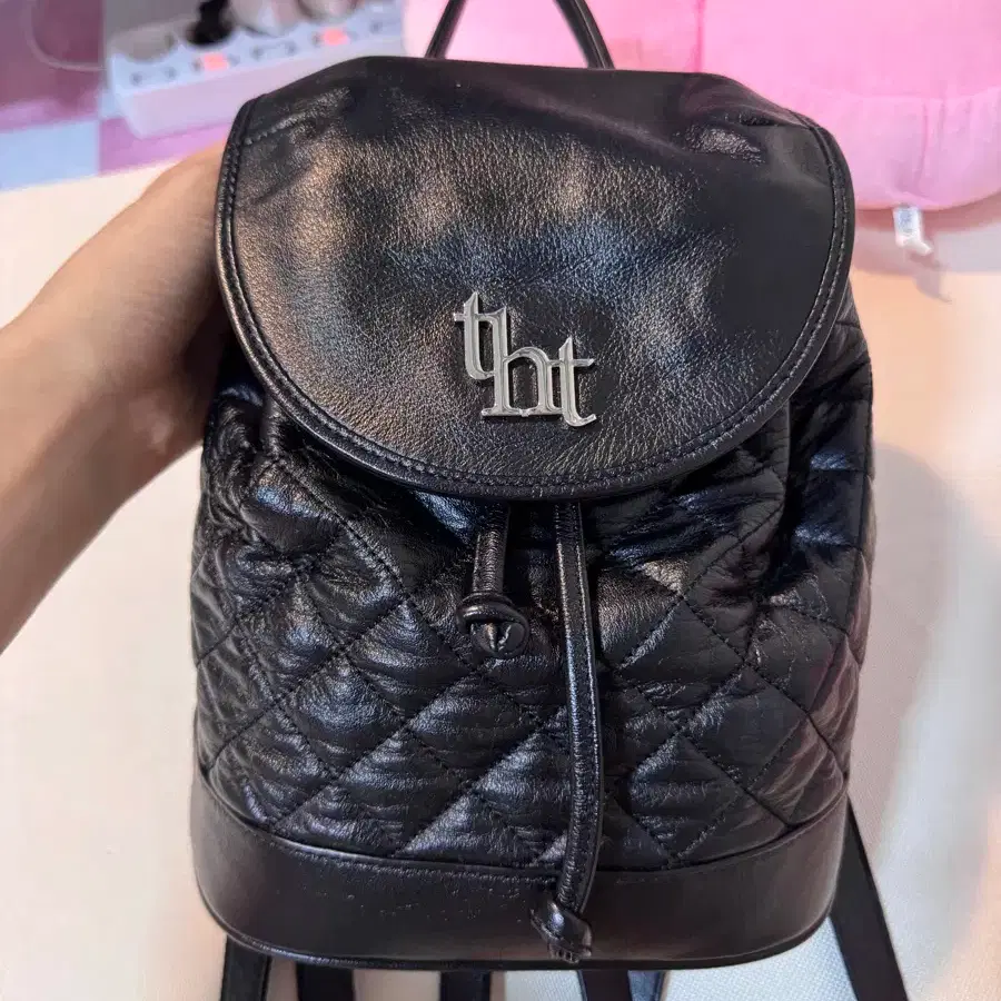 threetimes スリータイムズ acorn リュック ピンク threetimes値下げ Acorn quilted backpack ピンク