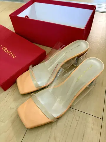 [ ORiental TRaffic ] PVC 더블 벨트 클리어 힐 샌들