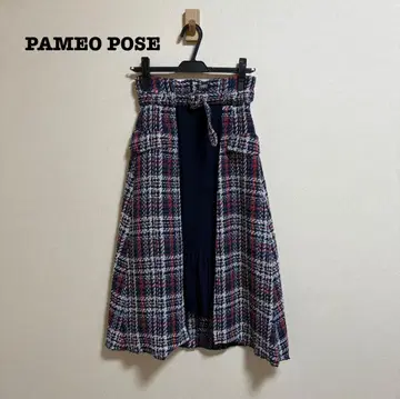 PAMEO POSE 윙 허리 스커트 믹스