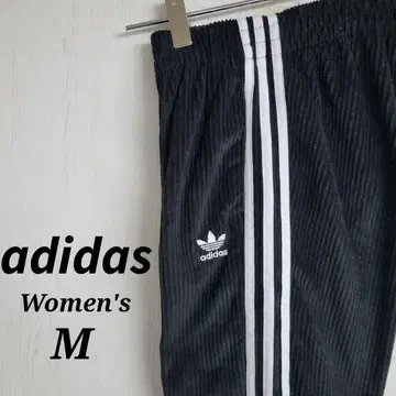 아디다스 오리지널 플레어 팬츠 M 자수 로고 블랙 컬러 파일 원단