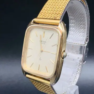 SEIKO 6431-5080 손목시계 골드 금 스퀘어