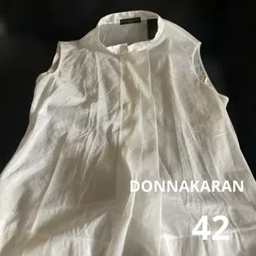 DONNA KARAN 다나 캐런 슬리브리스 셔츠 42 코튼