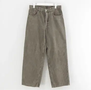 AURALEE 3사이즈 PIGMENT DYED CORDUROY PANTS