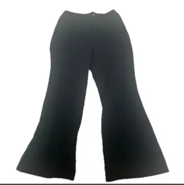 블랙 플레어 팬츠 버튼 포함