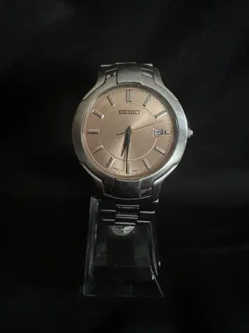 SEIKO 여성용 손목시계 핑크 다이얼/새상품 배터리
