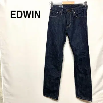 EDWIN 데님 청바지 스트레이트 타입 레귤러 기장 포켓 지퍼