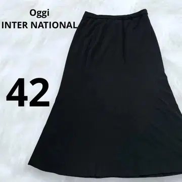 트레피니 오지 인터내셔널 롱 스커트 플레어 스커트 고급