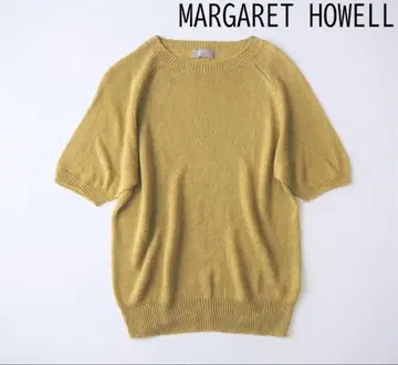 MARGARET HOWELL 마가렛호웰 면린넨 반팔 니트 린넨