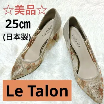 Le Talon 탈론 꽃무늬 자수 스틸레토 펌프스