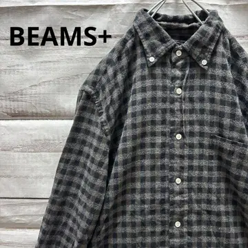 BEAMS+ 플란넬 셔츠 일본제 스테디셀러 심플 M