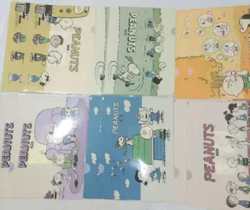 SNOOPY 스누피 훼미리마트 클리어 파일 세트