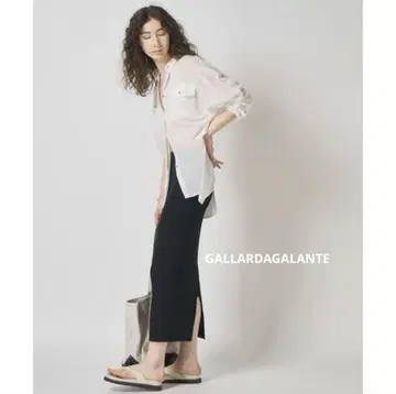 GALLARDAGALANTE 스트레치 타이트 스커트 블랙