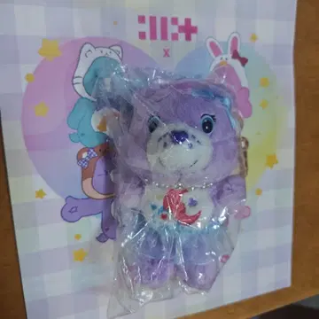 illit 콜라보 스위트 드림 베어 봉제 인형 보라색