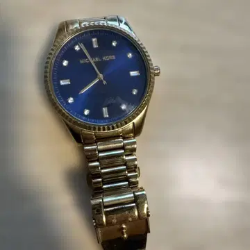 MICHAEL KORS 골드 블루 시계