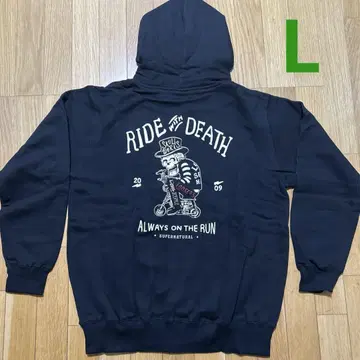 새상품 스컬웍스 L 후드티 블랙 지퍼