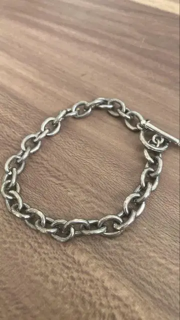 빈티지 VINTAGE 실버 MEX 팥 체인 팔찌 코반