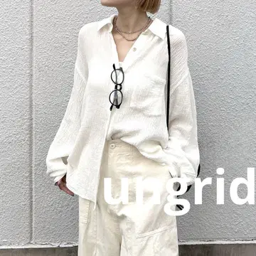 [ 새상품급 ] ungrid 양류 빅 루즈 셔츠