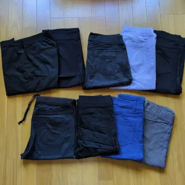 캐주얼 팬츠 세트 블랙, 파랑, 라벤더, 그레이