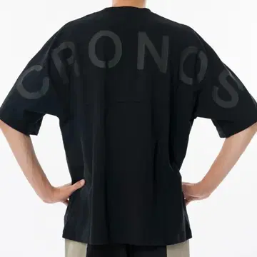 CRONOS 크로노스 반팔 T셔츠 블랙 크로노스T셔츠 L 새상품