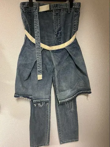 sacai 본디지 데님 팬츠
