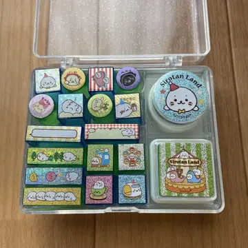 시로땅 스탬프 스탬프 받침 포함 도장 마더 가든