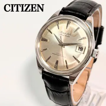 작동 CITIZEN 호머 데이트 손목시계 빈티지 수동 와인딩 70s