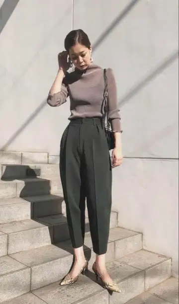 Ameri vintage DIVER EGG PANTS 블랙 S 사이즈