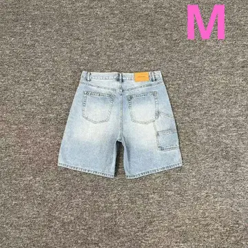미사용 Aime Leon Dore M 사이즈 라이트 블루 데님 숏팬츠