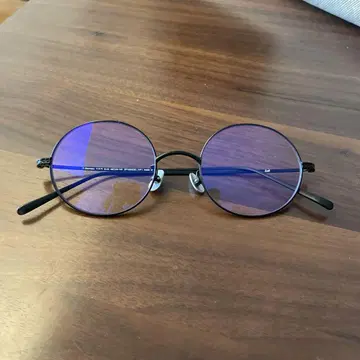 zoff 블랙 메탈 프레임 라운드 안경