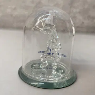 디즈니 구피 유리 유리 돔 입상 오브제 인테리어