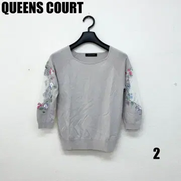 0324P QUEENS COURT 7부 소매 티셔츠 여성