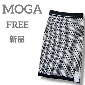 새상품 MOGA 여성용 니트 타이트 롱 스커트 FREE