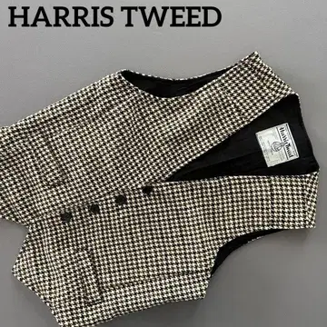 HARRIS TWEED 해리스 트위드 남성용 베스트 하운드투스 패턴