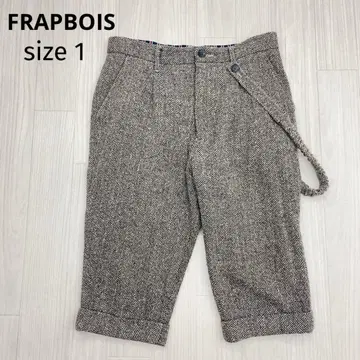 FRAPBOIS 플라보아 헤링본 턱 울 하프 팬츠 1