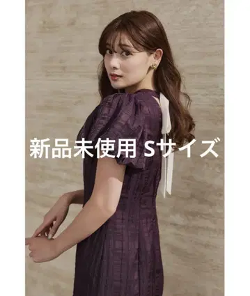 herlipto 블룸 슬리브 자카드 드레스
