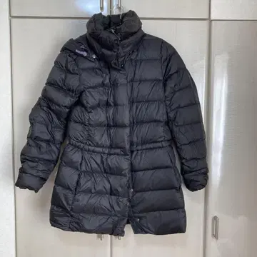 POLO 후드 부착 블랙 다운 자켓