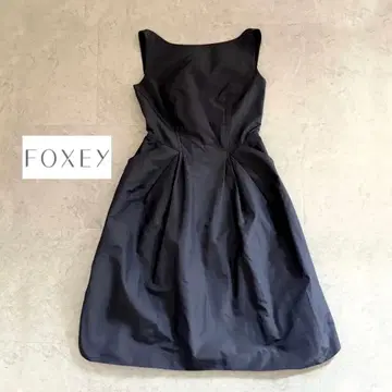 [FOXEY] 컨디션 최상 SILK100% 플레어 원피스 포멀 원피스