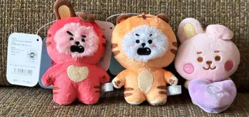 BT21 마스코트 봉제 인형, 키링 세트