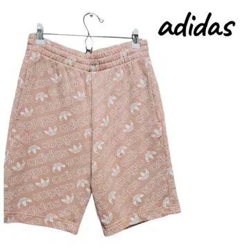[새상품급] adidas 로고 프린트 숏팬츠 핑크