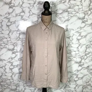 UNIQLO 유니클로 ( M 상당 ) 드레이프감 셔츠 블라우스 베이지