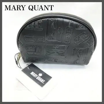 [ 미사용 ] 마리콴트 MARY QUANT 메이크 파우치 블랙 골드