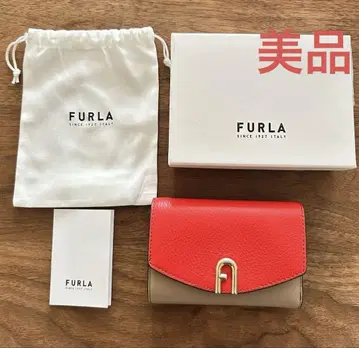 [ 컨디션 최상 ] 훌라 PRIMULA M 컴팩트 바이컬러 지갑