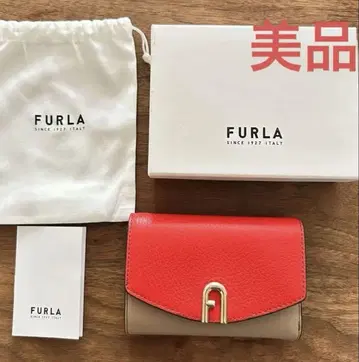 [ 컨디션 최상 ] 훌라 PRIMULA M 컴팩트 바이컬러 지갑