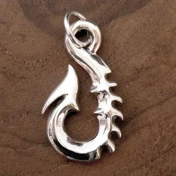 큰 낚시 바늘 펜던트 탑 L 드래곤 스타일 silver925 Boil