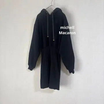 michell Macaron 레이스 후드 후디 후드티 미니 원피스