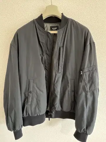 BEAMS HEART MA-1 플라이트 자켓 L 블랙