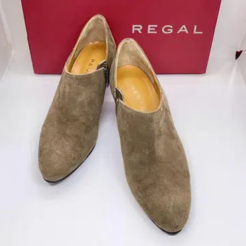 [ S ] 리갈 REGAL 사이드 지퍼 부티 스웨이드 22.5cm