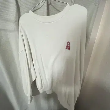 Xgirl moussy 콜라보 맨투맨 트레이닝복 화이트